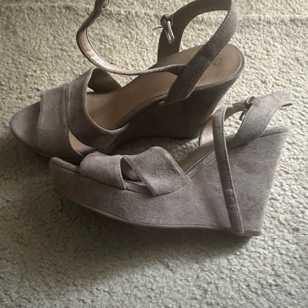 Abound Beige Wedge Sandals